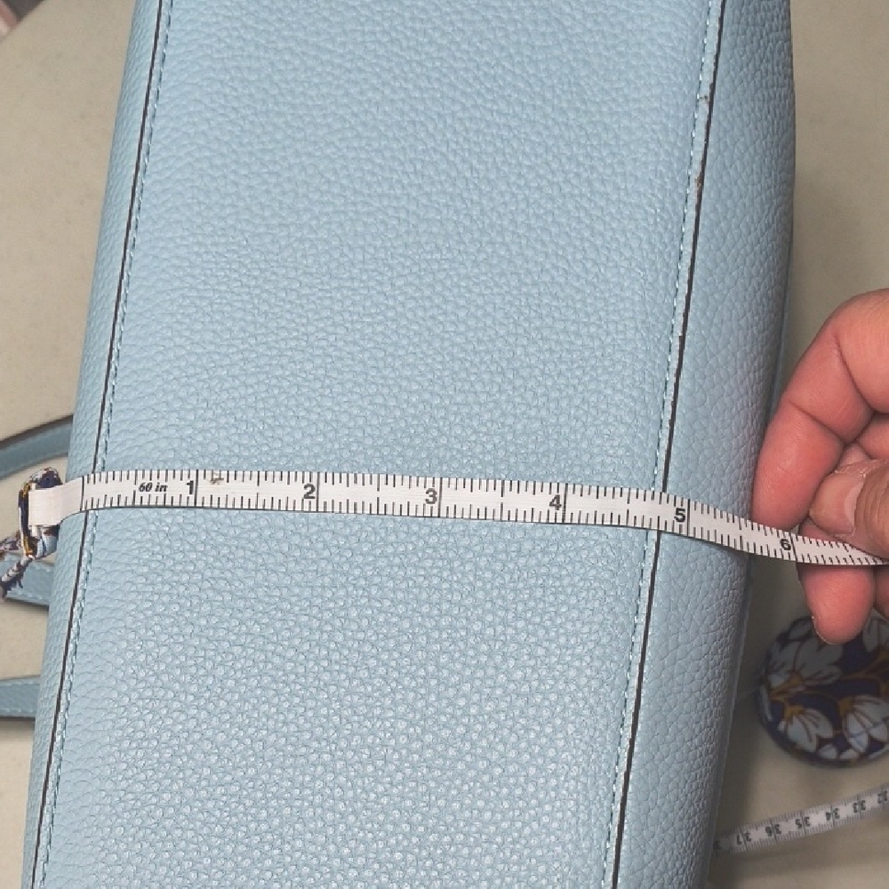 Nanette Lepore Kassandra Triple Section Shoulder Bag Ice Blue - Picture 11 of 15